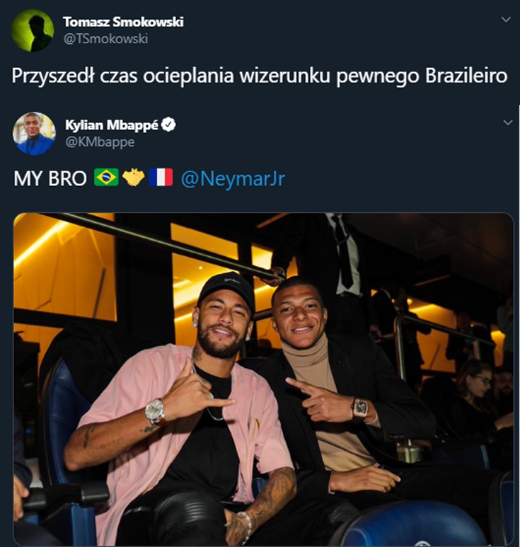 Tweet Mbappe po meczu PSG z Realem! :D